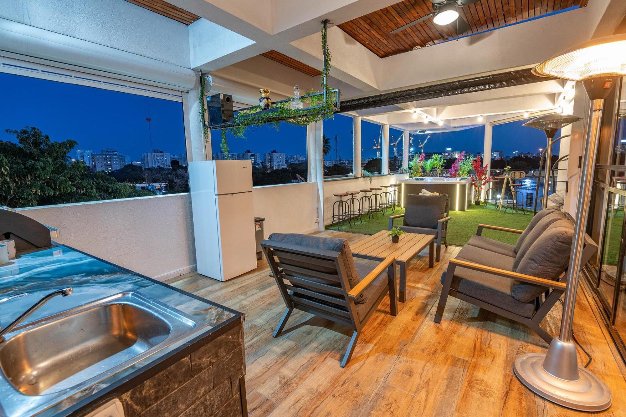 Luxurious Penthouse In Tel Aviv With Pool Apartman Szoba fotó