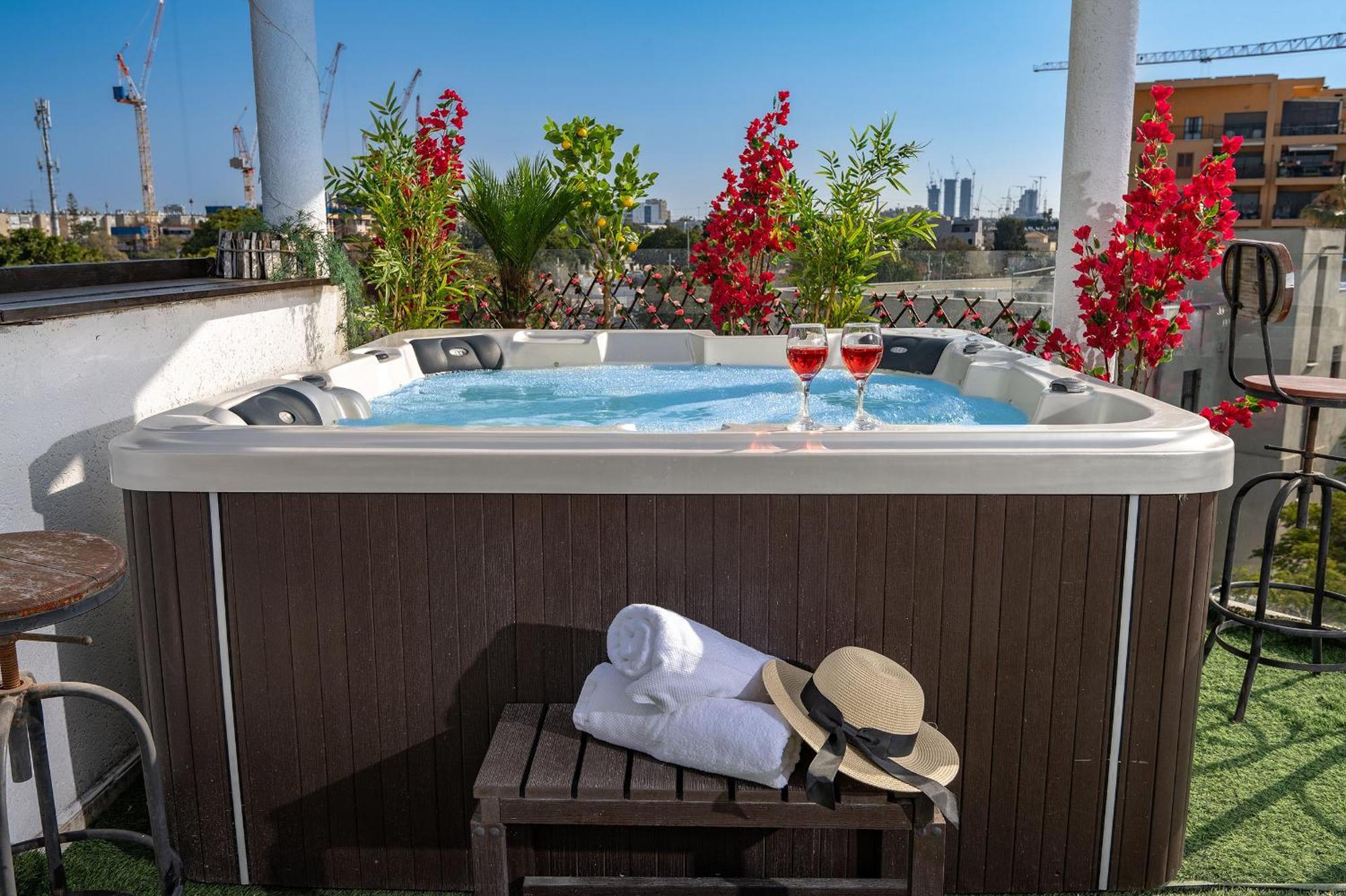 Luxurious Penthouse In Tel Aviv With Pool Apartman Kültér fotó