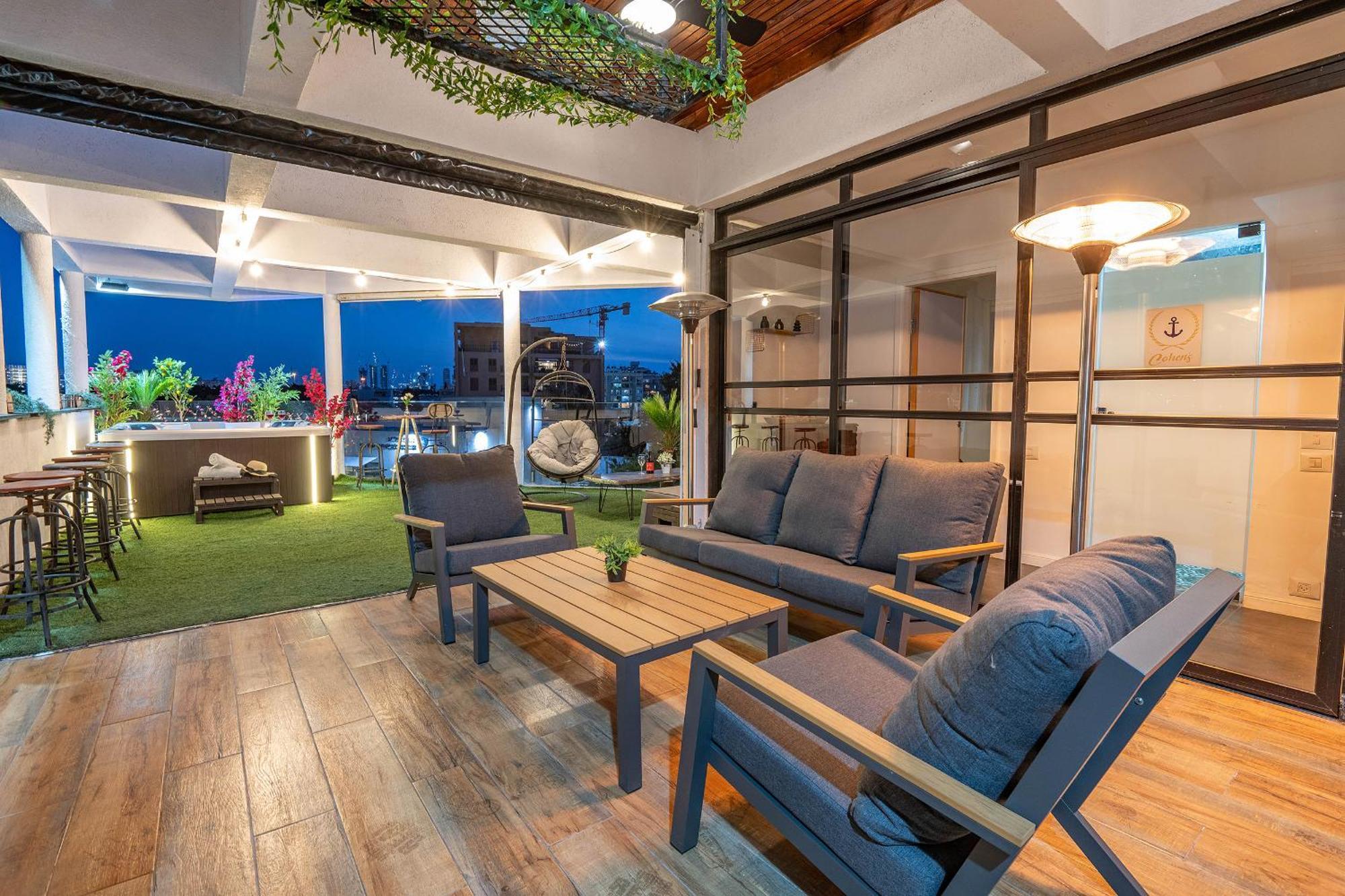 Luxurious Penthouse In Tel Aviv With Pool Apartman Kültér fotó