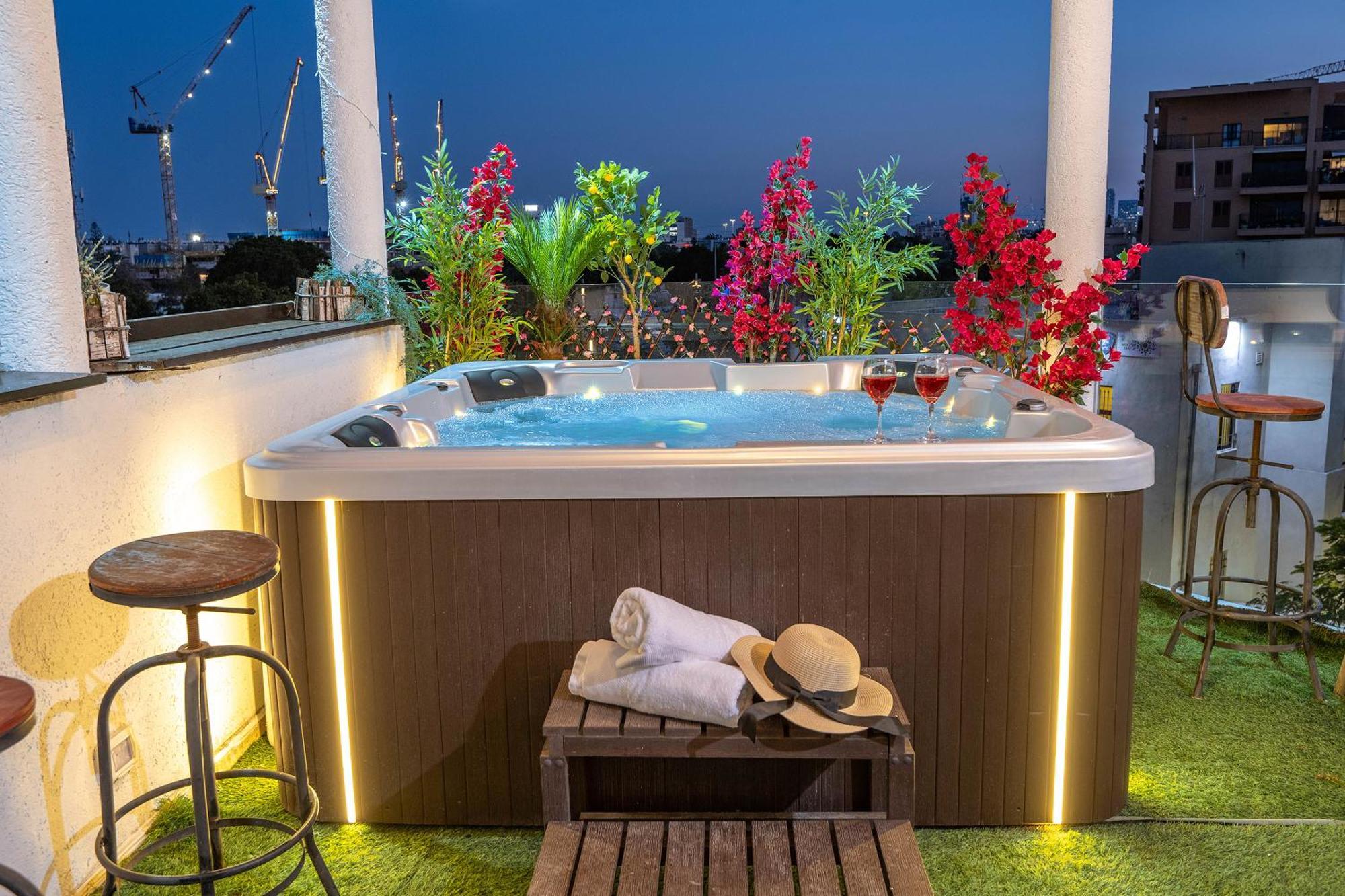 Luxurious Penthouse In Tel Aviv With Pool Apartman Szoba fotó